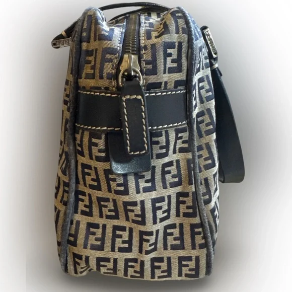 Fendi small Zucchino Canvas Boston - Picture 2 of 9